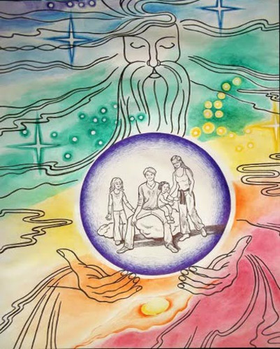 вселенная космос параллельные миры семья объятья любовь фото